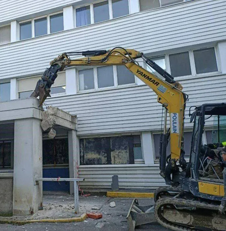 Démolition à Orgeval